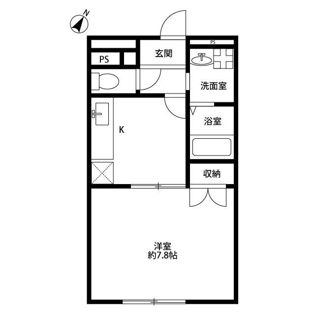 アムール　琴Ⅱの間取り