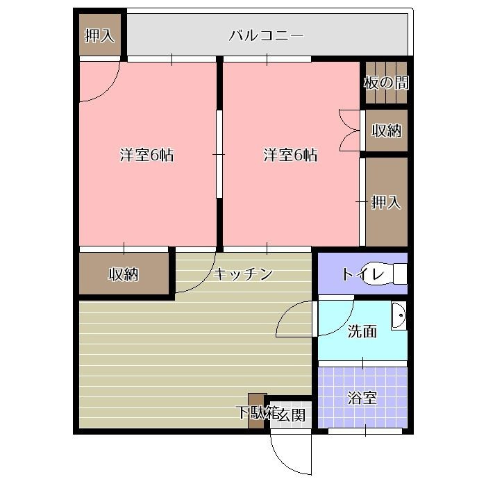 サニーヒルズの間取り