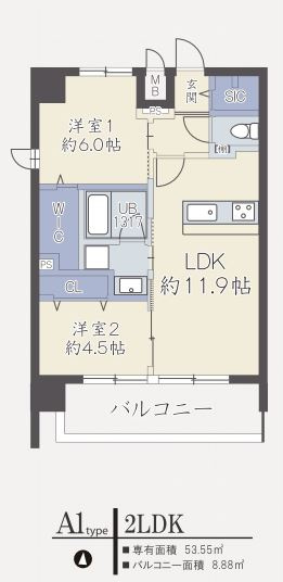 シンセリティ大淀の間取り