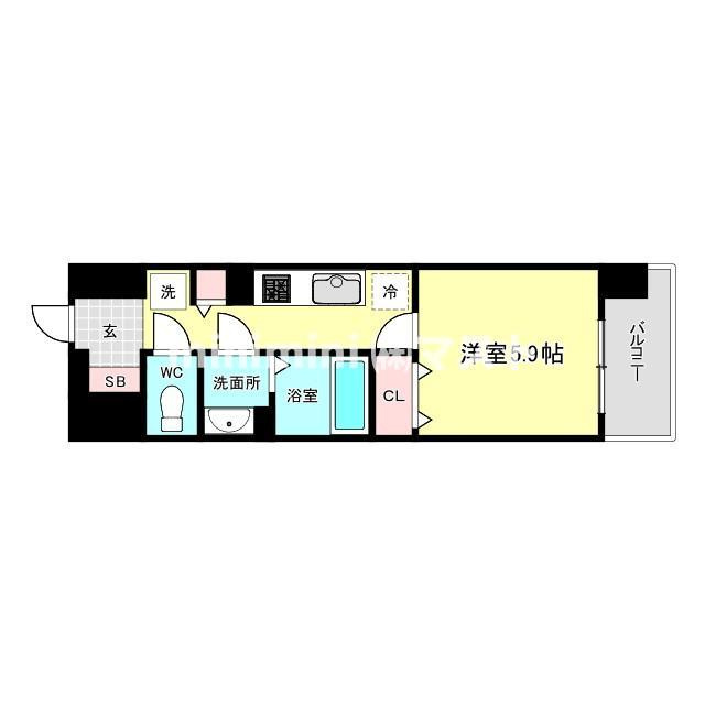 ジオエント福島野田レジデンスの間取り