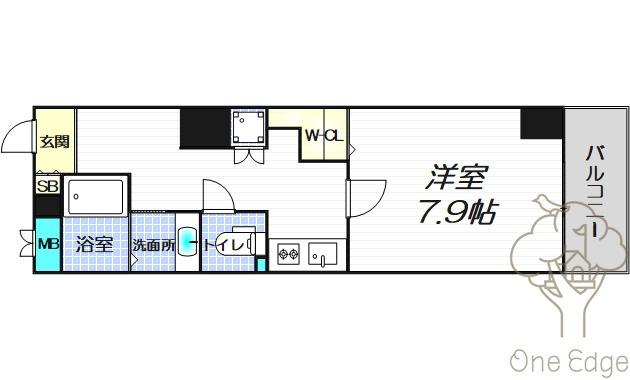イーストヴィラ梅田の間取り