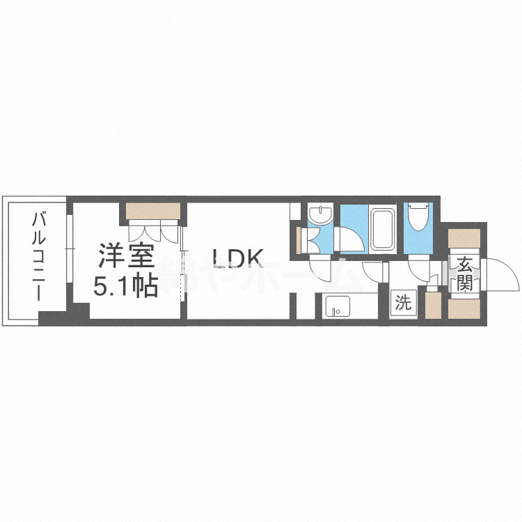 シティカレント新大阪の間取り