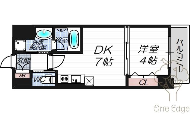 SK大阪天満宮プライマリーワンの間取り