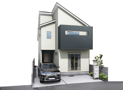 練馬区関町東1丁目　太陽光×耐震　長期優良住宅　限定1棟の外観パース