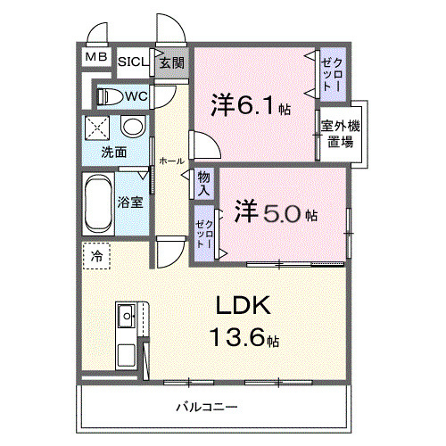コスモステラス ウエストの間取り