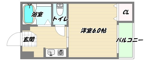 大阪市東淀川区西淡路４丁目の賃貸マンションの間取り