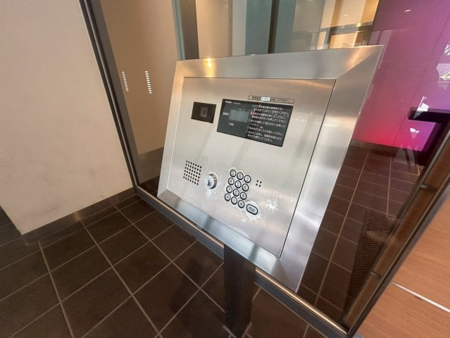 クロスレジデンス大阪新町の玄関