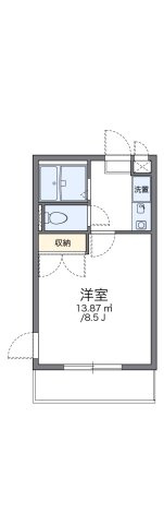 レオパレスラークスパー玉村の間取り