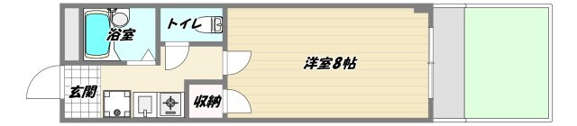 大阪市東淀川区東中島５丁目の賃貸マンションの間取り