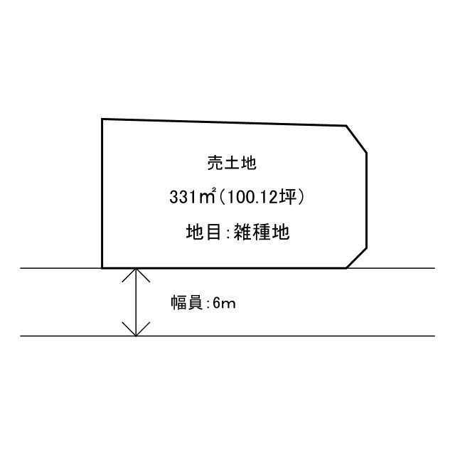 坂出市林田町　売土地④の区画図