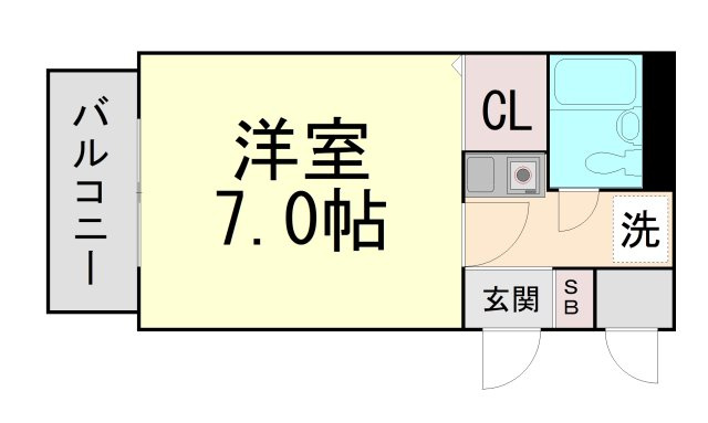 ドムールコスモス魚崎南の間取り
