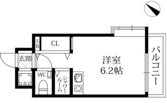 ワコーレプラティーク神戸深江駅前の間取り