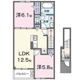 【間取り】 | セレーネ藤沢 | 間取図