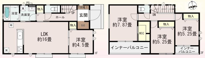 【間取り】 | 10/1値下げ☆土地62坪☆前橋市朝日が丘　全室南向き♪