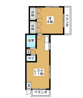 【間取り】 | メゾンドM'S | 間取りです。