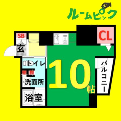 パークアクシス新栄　名古屋市賃貸　仲介手数料無料の間取り