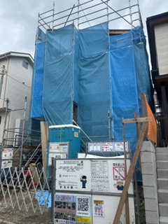 【外観】 | 横浜市泉区白百合　新築分譲住宅・全1棟 | 現地（8月13日撮影）