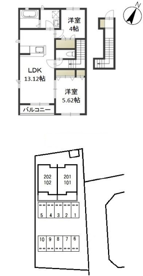 【間取り】 | ドミール久米