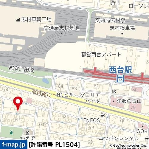 セントヒルズ西台第弐の地図