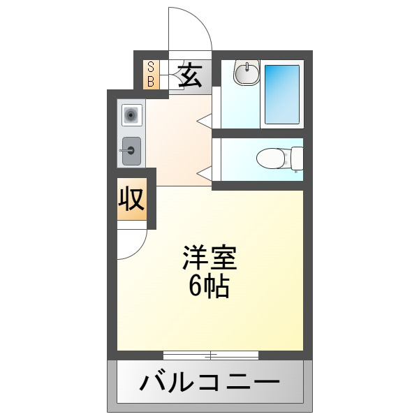 有馬パレス西中島の間取り