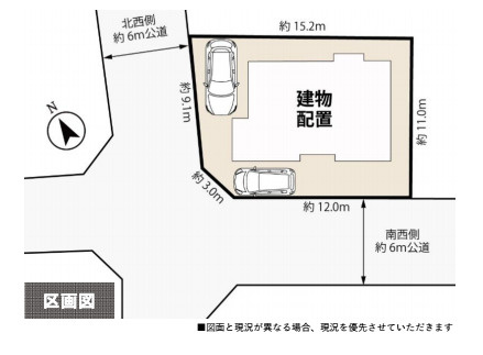 伊奈町栄4丁目　中古戸建の区画図