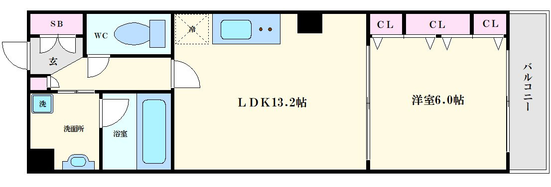 ブラービ南船場の間取り