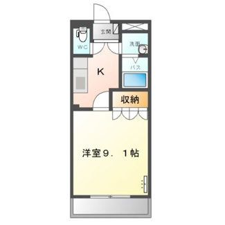 【間取り】 | アメニティハイツＫ