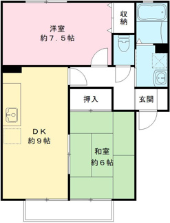 【間取り】 | サンビレッジ東台　Ｃ