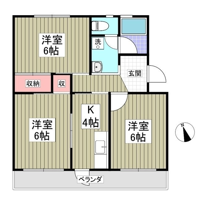 サンシャイン新真鍋の間取り