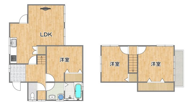 宇部市上条の間取り