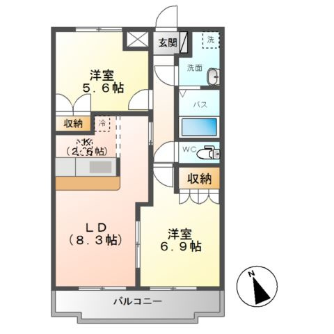 KASUMIヒルズの間取り