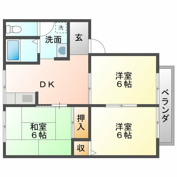 カサヴェルデ53の間取り