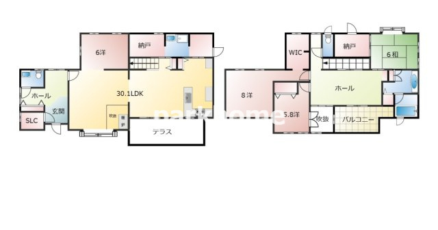 高知市春野町南ヶ丘8丁目　中古戸建の間取り