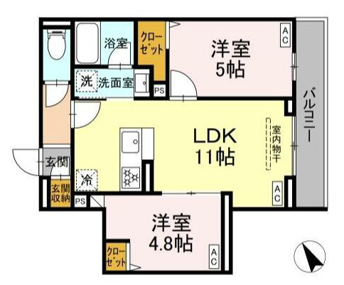 セレスティア桜上水の間取り
