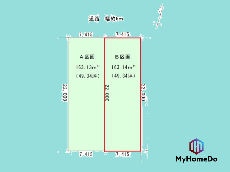 守山区向台2丁目の土地図