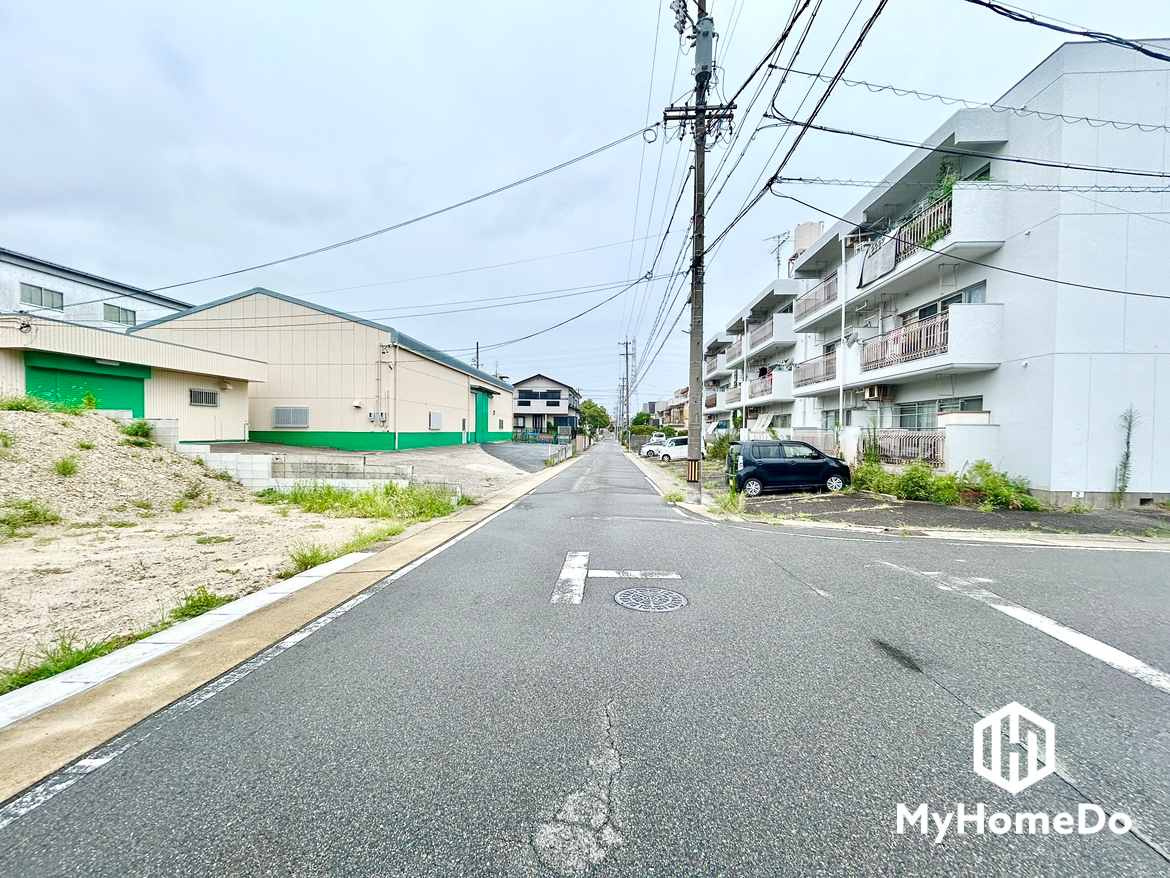 守山区向台2丁目の前面道路含む現地写真