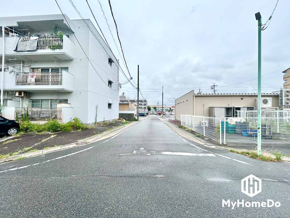 守山区向台2丁目の前面道路含む現地写真