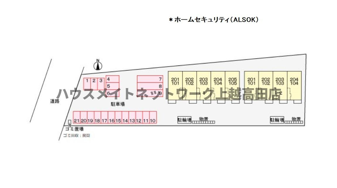 グランメゾンＳＳ１の区画図|配置図