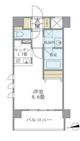 プレミアコンフォート西荻窪の間取り