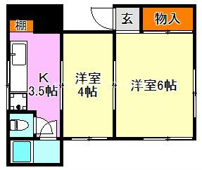 佐本ハイツの間取り