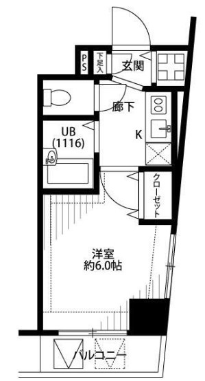 プレール・ドゥーク水天宮Ⅱの間取り