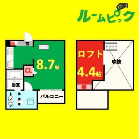 Aria(アリア)　名古屋市賃貸　仲介手数料無料の間取り