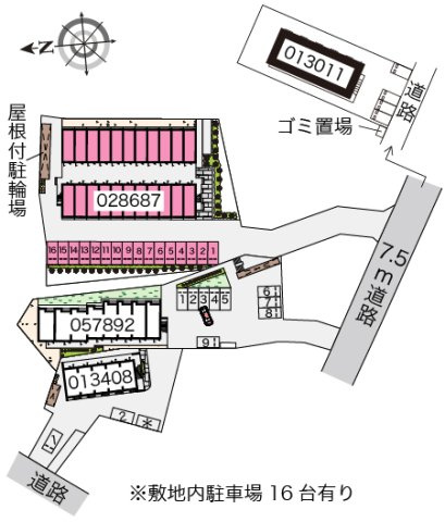 レオパレスアードゥラー の区画図