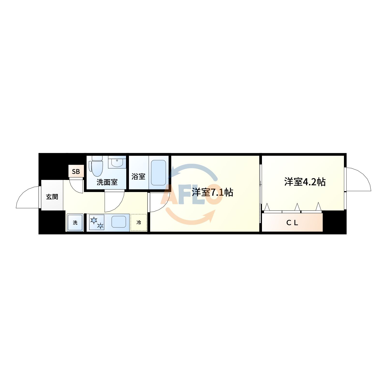 ファーストフィオーレ江坂公園の間取り|ファーストフィオーレ江坂公園　間取り