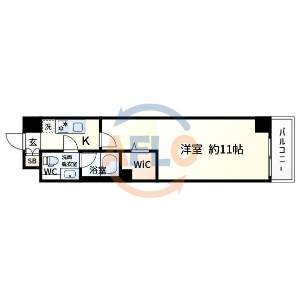 アクアスイート　新大阪の間取り|アクアスイート新大阪　間取り