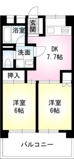 【間取り】 | プリヴェール末広 | 間取りです。
