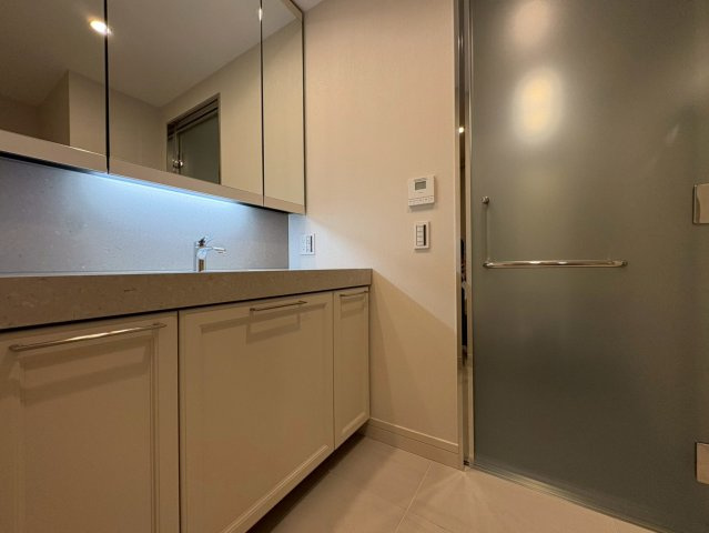 グラングリーン大阪THE NORTH RESIDENCE　扇町小学校の洗面所|洗面台