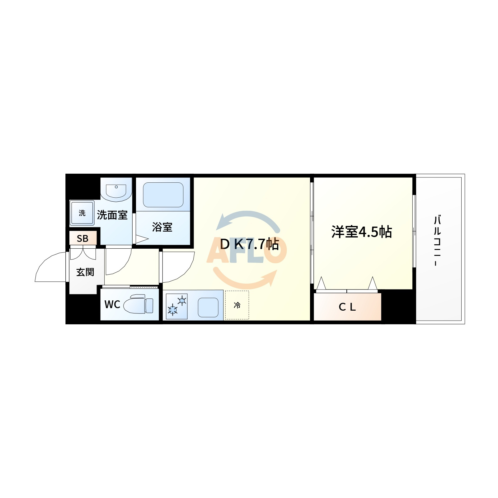 エムエスアール新大阪南の間取り|間取り