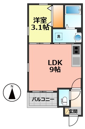 【間取り】 | ルミエールM平安通