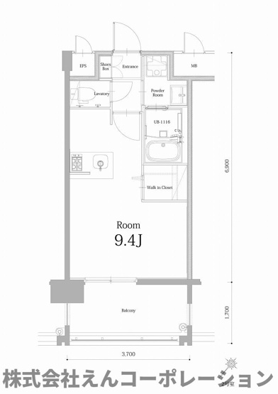 【間取り】 | エンクレスト博多駅南BASE